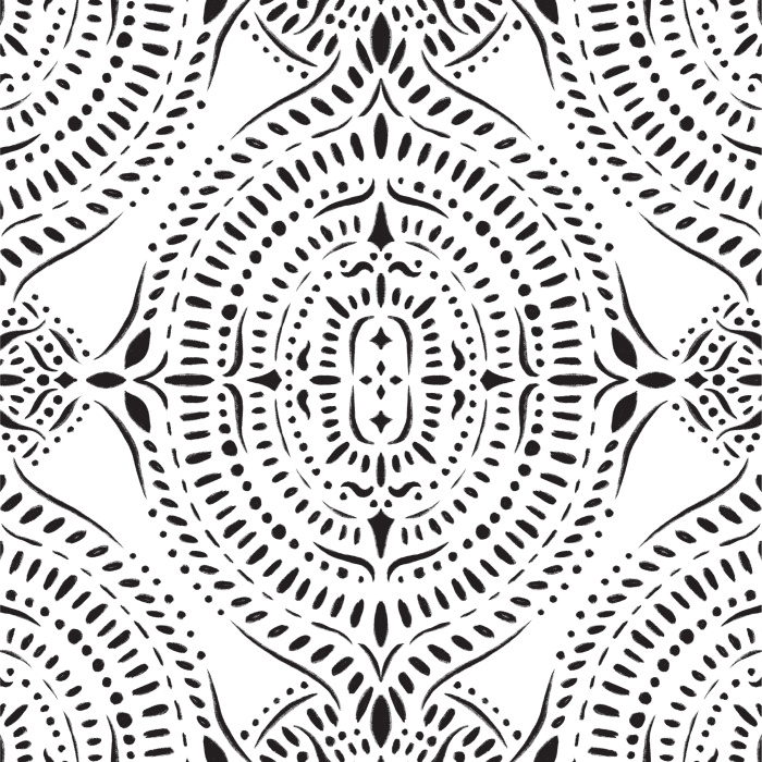Bring a pop of color to a classic look anywhere in your home with our Boho Medallion Peel and Stick Wallpaper.