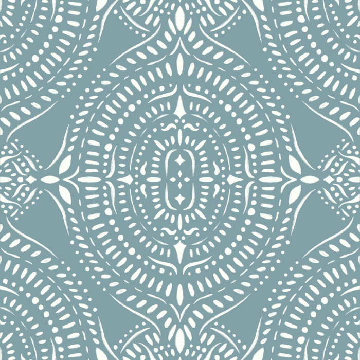 Bring a pop of color to a classic look anywhere in your home with our Boho Medallion Peel and Stick Wallpaper.