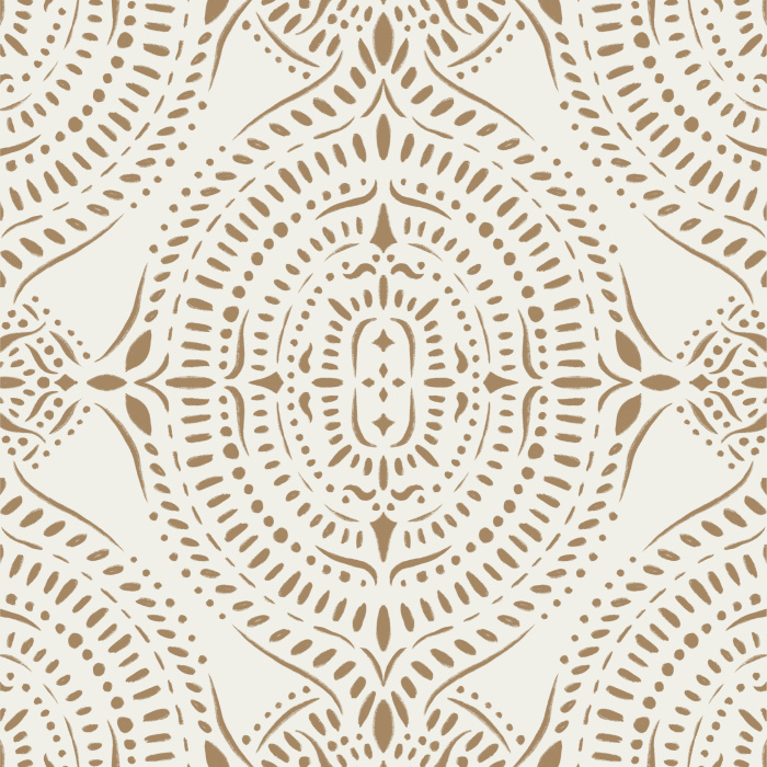 Bring a pop of color to a classic look anywhere in your home with our Boho Medallion Peel and Stick Wallpaper.