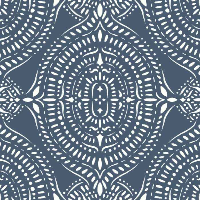 Bring a pop of color to a classic look anywhere in your home with our Boho Medallion Peel and Stick Wallpaper.