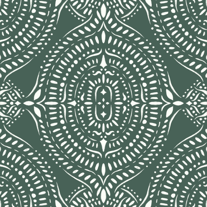 Bring a pop of color to a classic look anywhere in your home with our Boho Medallion Peel and Stick Wallpaper.