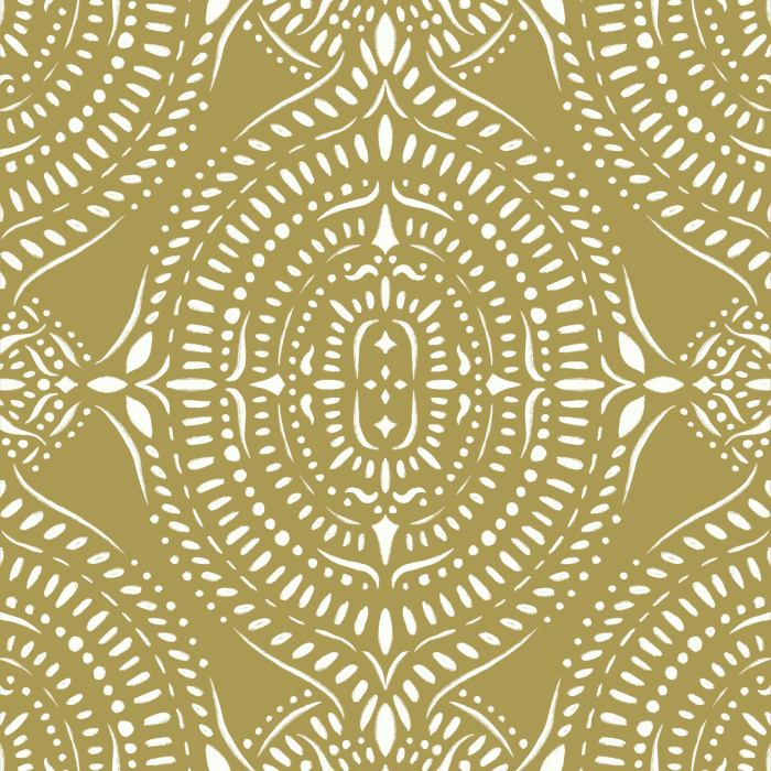 Bring a pop of color to a classic look anywhere in your home with our Boho Medallion Peel and Stick Wallpaper.