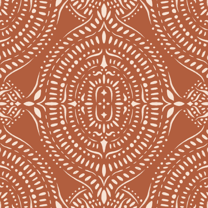 Bring a pop of color to a classic look anywhere in your home with our Boho Medallion Peel and Stick Wallpaper.