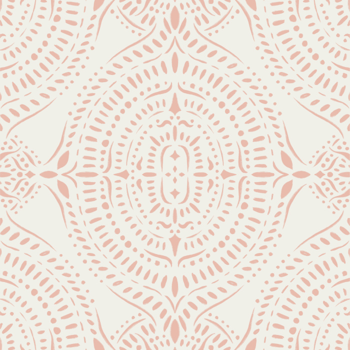 Bring a pop of color to a classic look anywhere in your home with our Boho Medallion Peel and Stick Wallpaper.