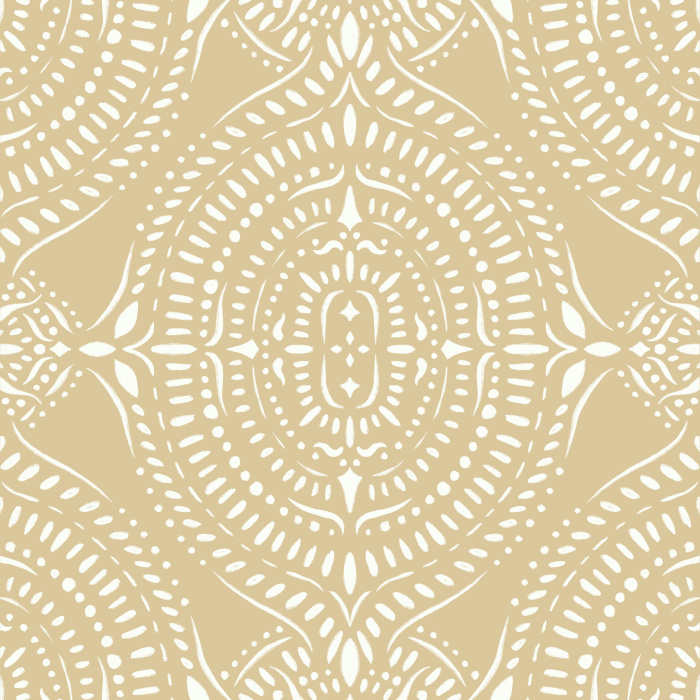 Bring a pop of color to a classic look anywhere in your home with our Boho Medallion Peel and Stick Wallpaper.