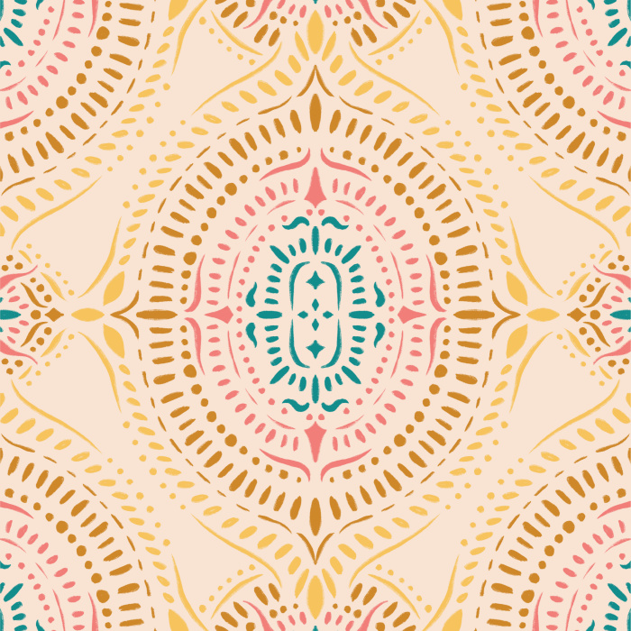 boho medallion wallpaper l