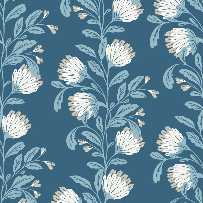 Our Growing Dahlias Peel and Stick Wallpaper is sure to bring a classic farmhouse vibe to any room in your home.
