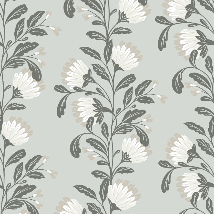 Our Growing Dahlias Peel and Stick Wallpaper is sure to bring a classic farmhouse vibe to any room in your home.
