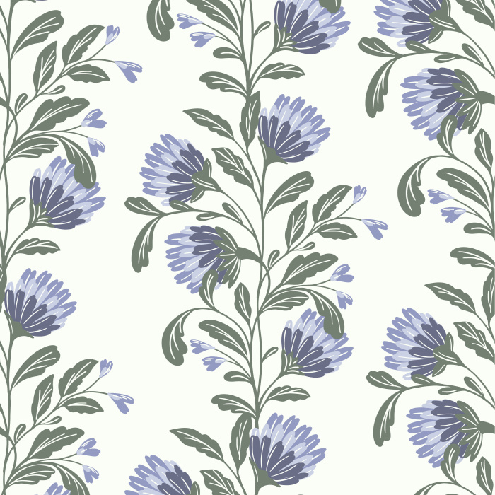 Our Growing Dahlias Peel and Stick Wallpaper is sure to bring a classic farmhouse vibe to any room in your home.
