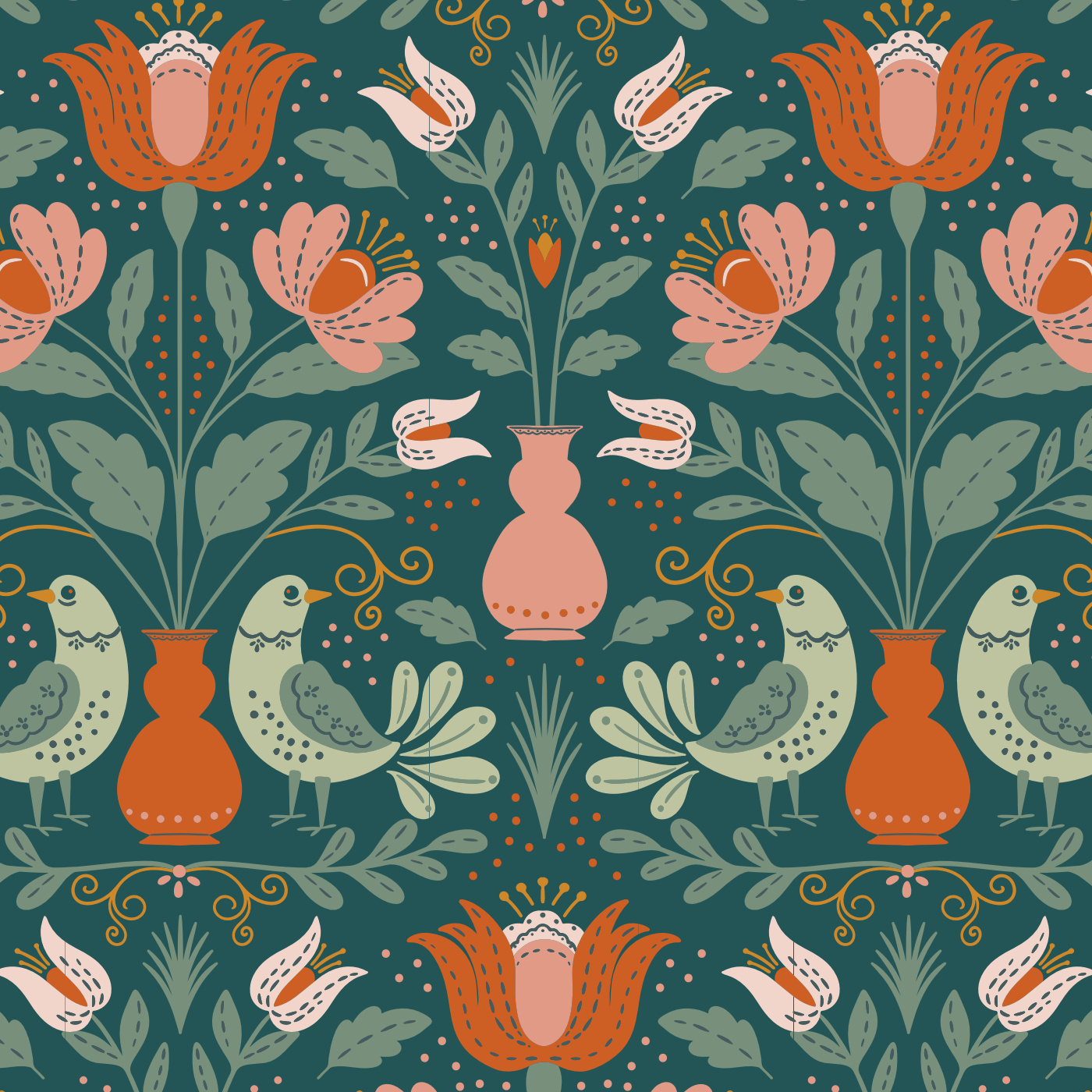 Enchanted Swallow Wallpaper