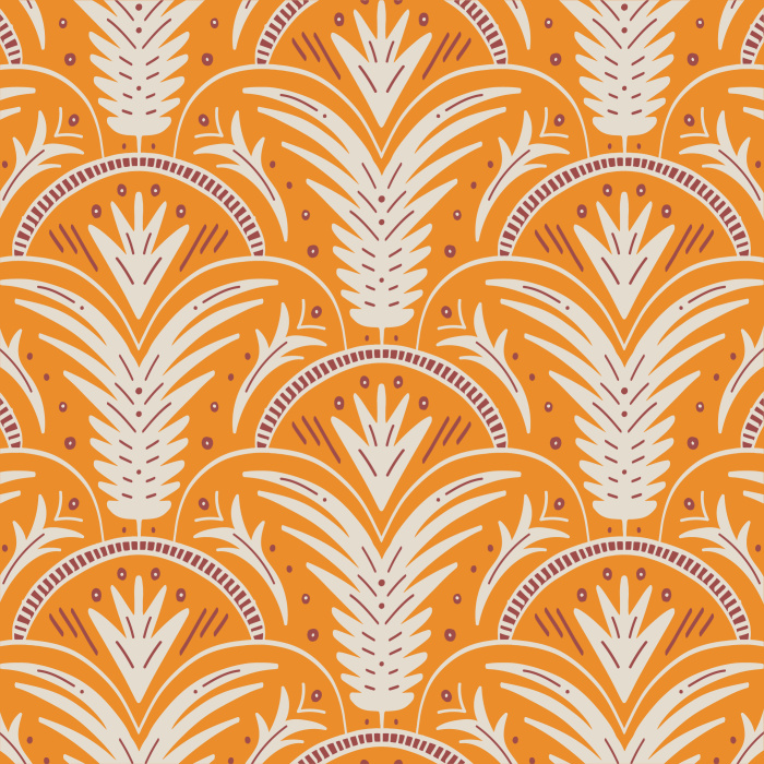 Our Jungle Damask Peel and Stick Wallpaper are sure to add a bright, eye-catching statement to any wall in your home.