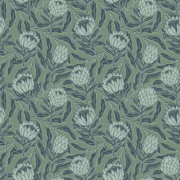 Add some unique charm to your home with our Protea Meadow Peel and Stick Wallpaper. 