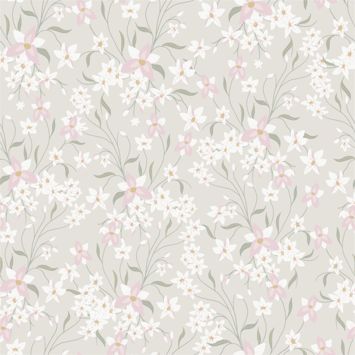 Bring a subtle garden look to any wall in your home with our Wild Orchids Peel and Stick Wallpaper.