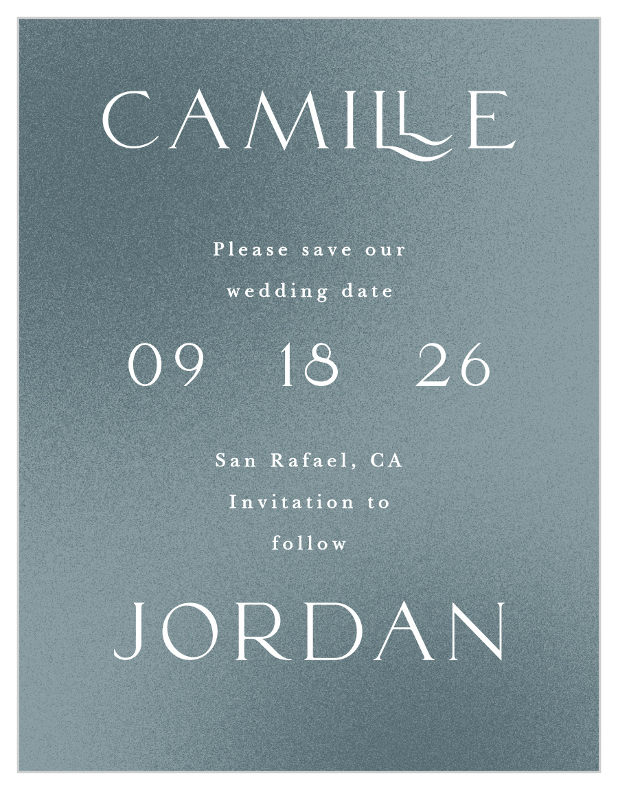 Textured Camille Save the Date Cards