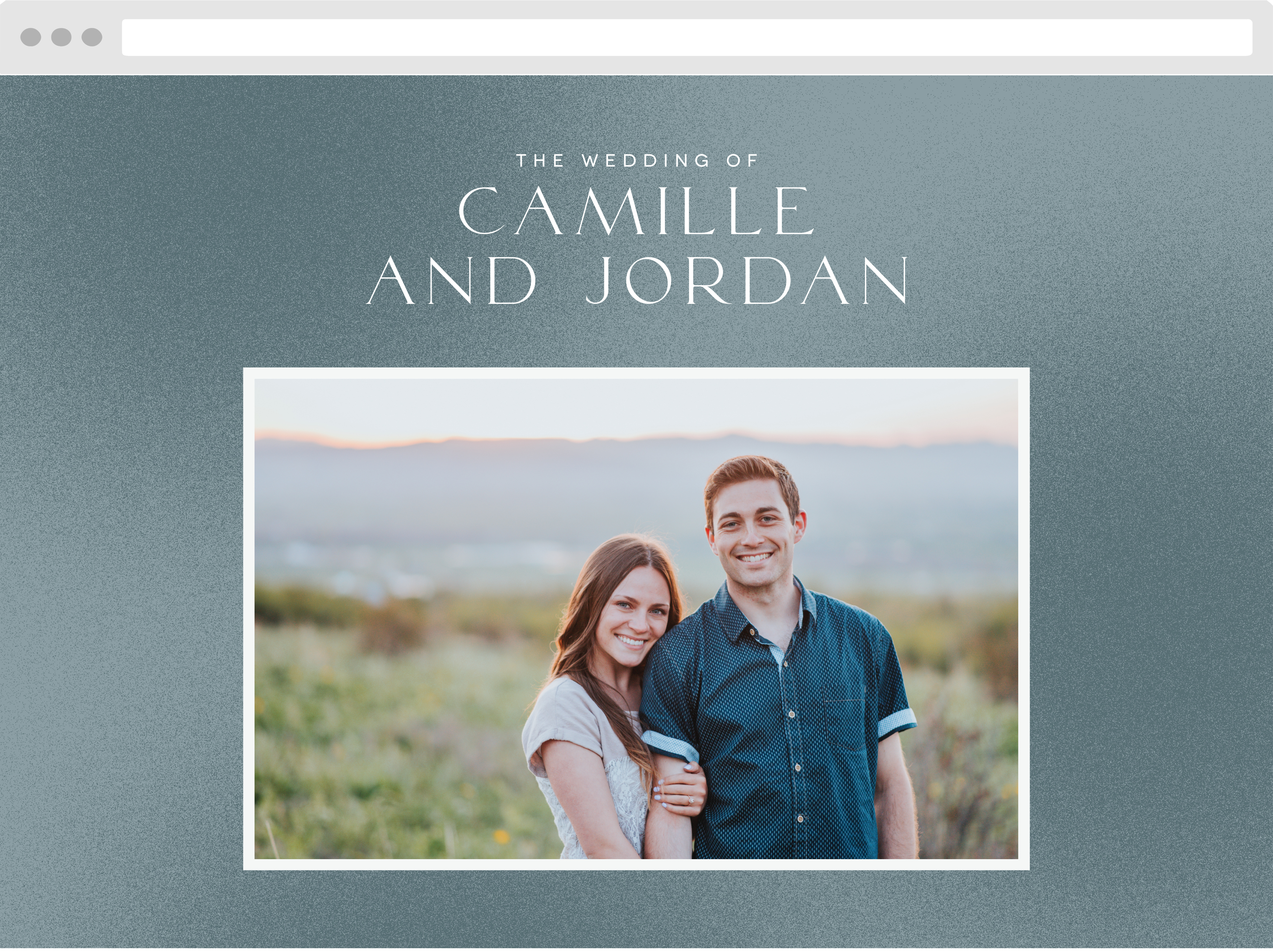 Textured Camille Wedding Website
