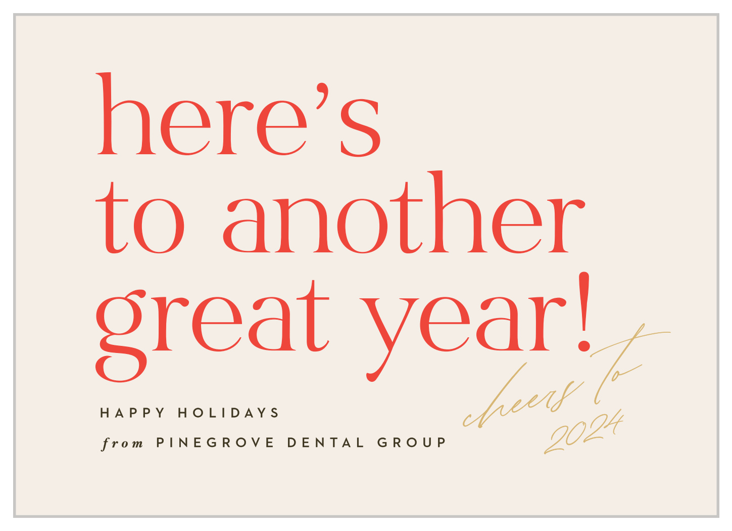 Simply Grateful Corporate Holiday Cards