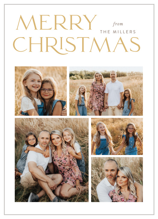 Share your festive spirit with close friends and family this holiday season with our Merry & Minimal Christmas Cards.
