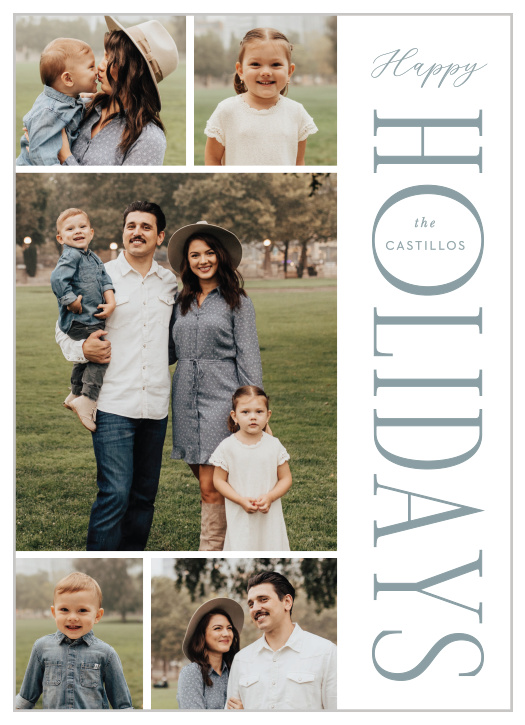 Share your festive spirit with family and friends this season with our Elegant Photos Holiday Cards.