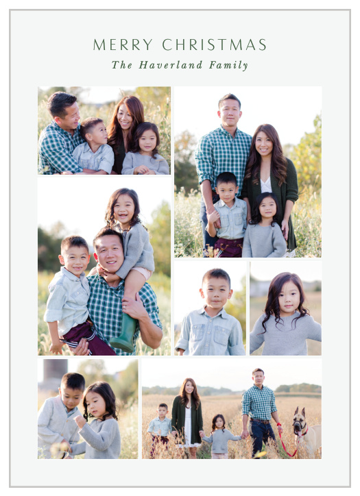 Share your warm wishes to close friends and family this season with our Photo Perfection Christmas Cards.