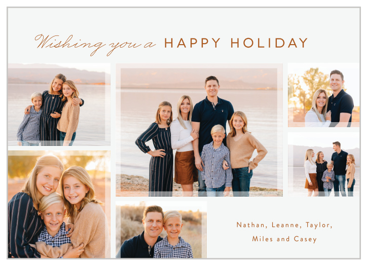 Send out a dreamy keepsake with our Holiday Wishes Holiday Cards.