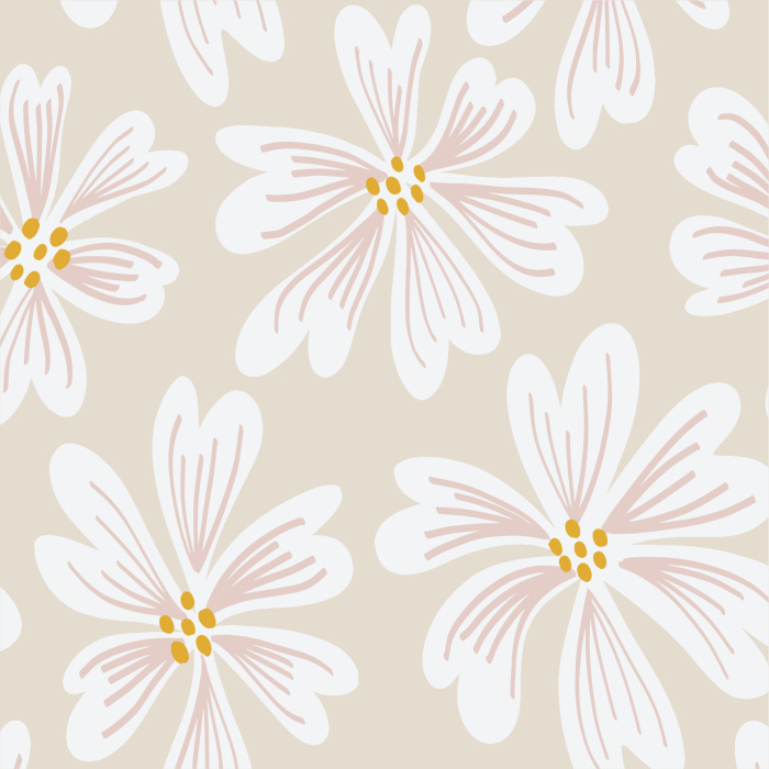 Brighten up any room in your home with our Bold Flowers Peel and Stick Wallpaper.