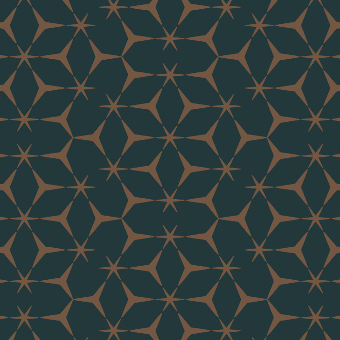 Our Create a Farmhouse Kaleidoscope Peel and Stick Wallpaper is sure to create a beautiful optical statement on any wall in your home.