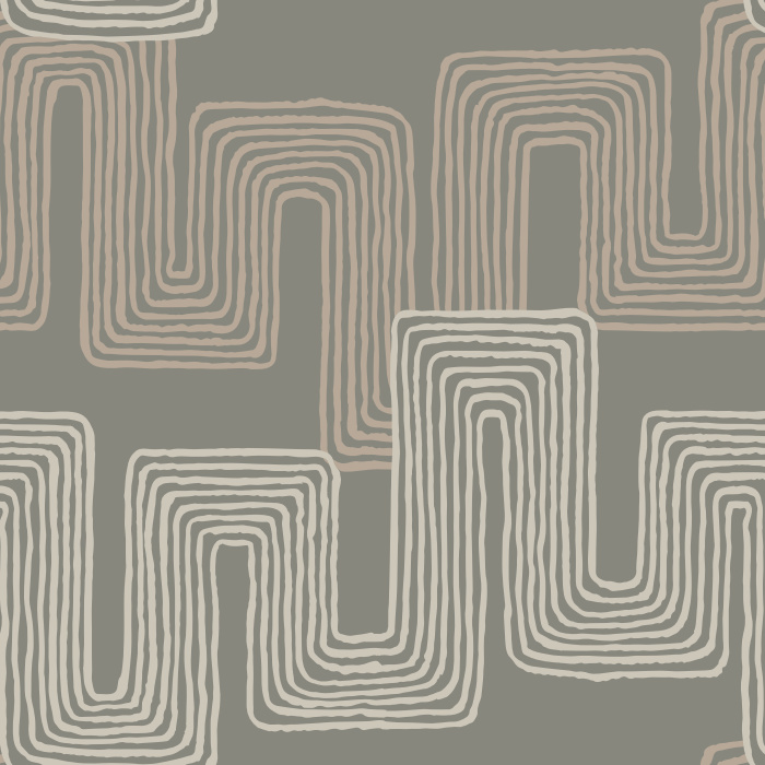 Find yourself a new vibe with our Labyrinth Lines Peel and Wallpaper.