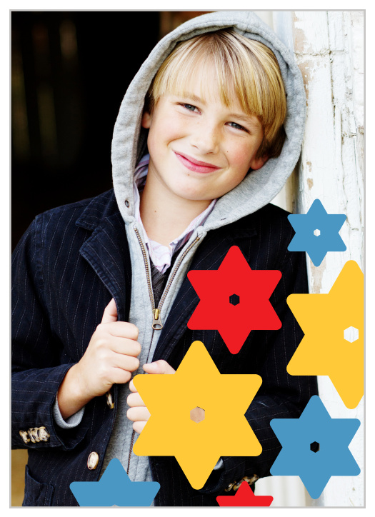 With its  awesome colorful stars, and clear as day wording, this invite is the perfect combination of cool and classy.