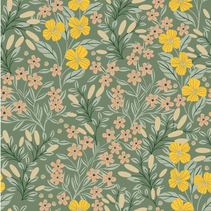 Our Abundance Floral Peel and Stick Wallpaper will transform and wall in your home into a blossoming garden. 