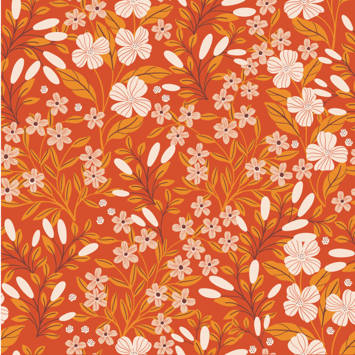 Our Abundance Floral Peel and Stick Wallpaper will transform and wall in your home into a blossoming garden.