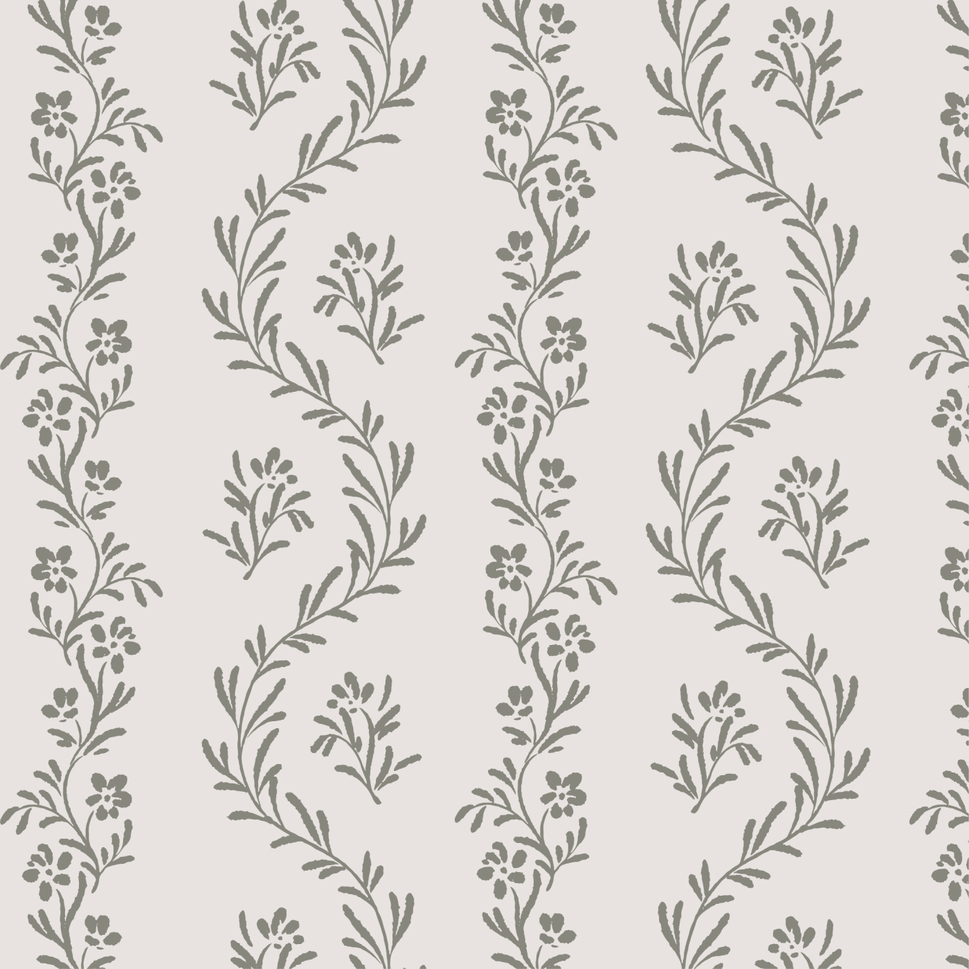 Wavy Florals Wallpaper