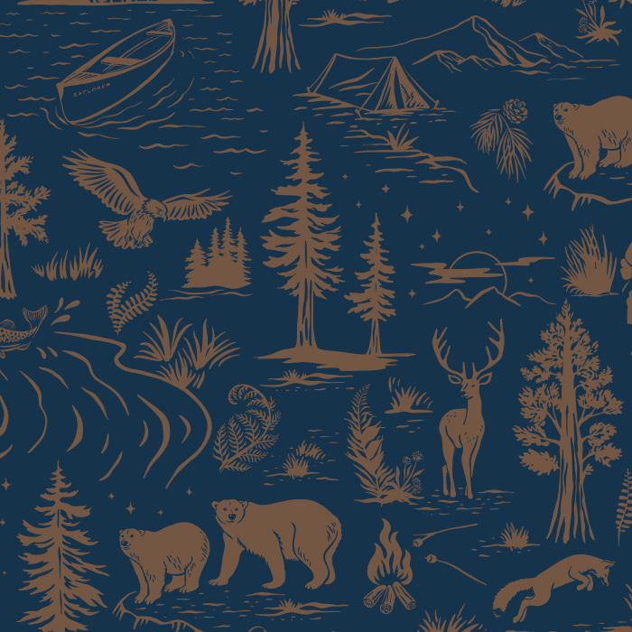 Bring the excitement of the great outdoors into your home with our Wilderness Adventure Wallpaper.