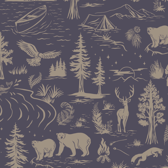 Bring the excitement of the great outdoors into your home with our Wilderness Adventure Wallpaper.