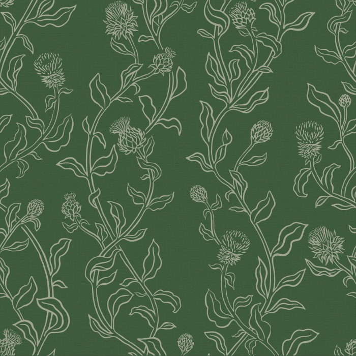 Create an eye-catching statement on any wall in your home with our Wild Thistle Peel and Stick Wallpaper.