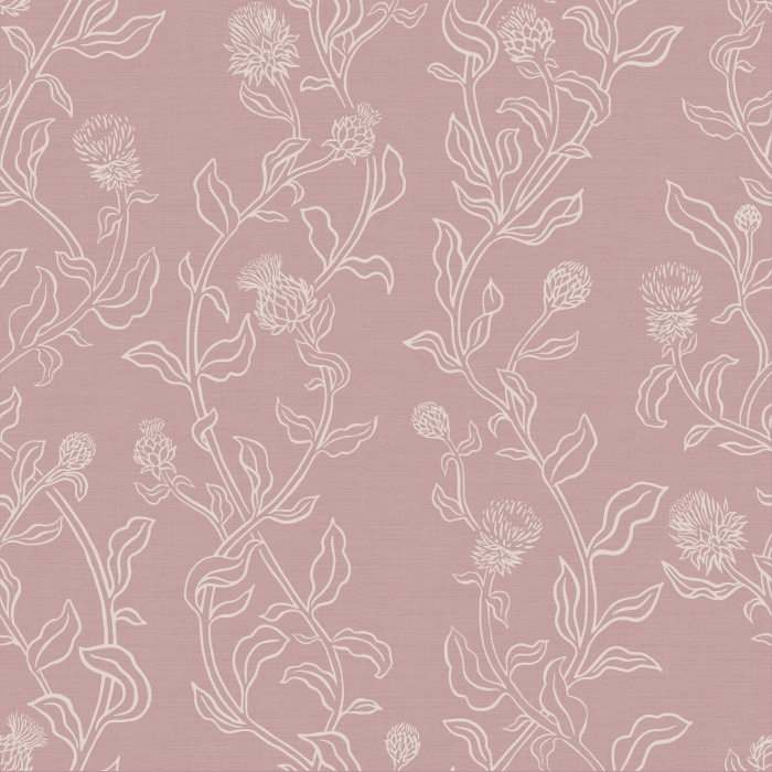 Create an eye-catching statement on any wall in your home with our Wild Thistle Peel and Stick Wallpaper.