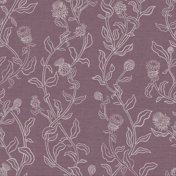Create an eye-catching statement on any wall in your home with our Wild Thistle Peel and Stick Wallpaper.