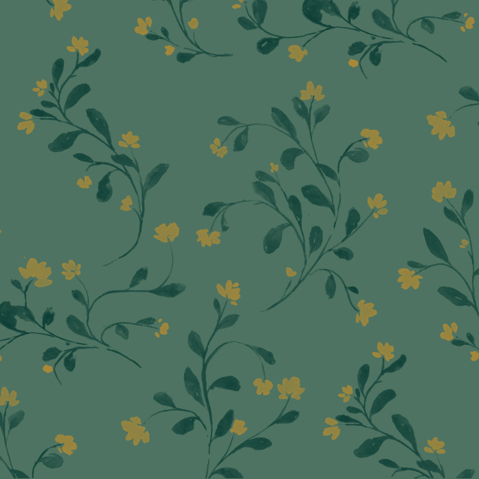 Transform your room into an enchanting garden with the help of our Linnea Flowers Peel and Stick Wallpaper.