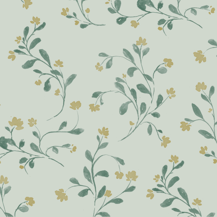Transform your room into an enchanting garden with the help of our Linnea Flowers Peel and Stick Wallpaper.