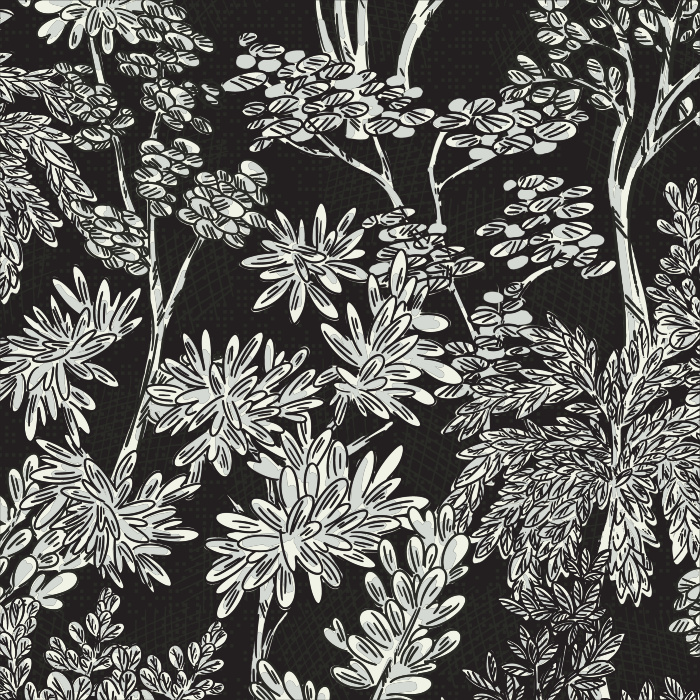 Bring the feel of retro greenery to any wall in your home with our Floral Sketch Peel and Stick Wallpaper.