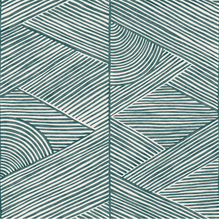 Create an artistic, eye-catching accent wall anywhere in your home with our Tranquility Vibes Peel and Stick Wallpaper.