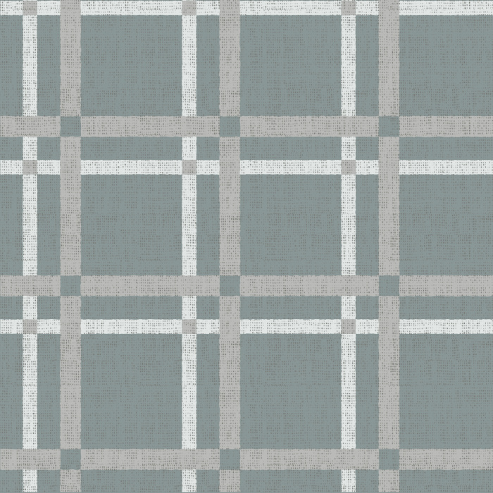 Our Double Windowpane Plaid Peel and Stick Wallpaper adds a textile cabin feel to any wall in your home.