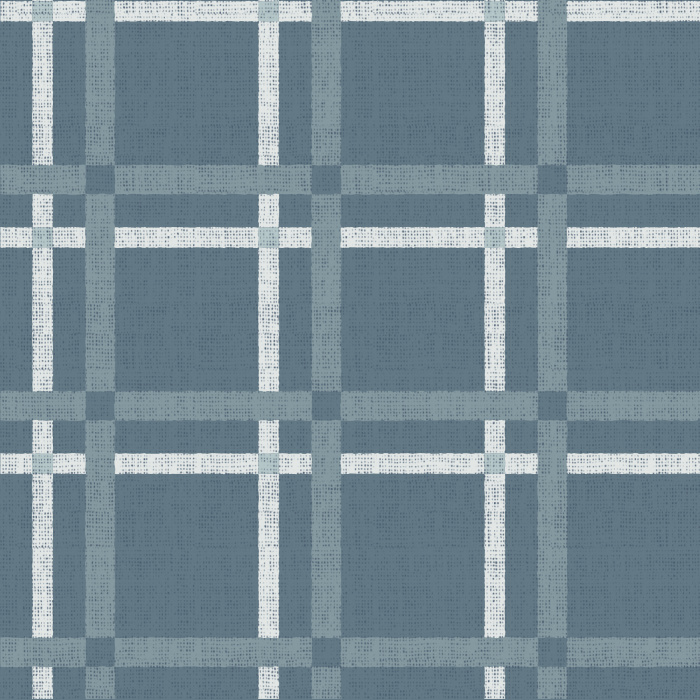 Our Double Windowpane Plaid Peel and Stick Wallpaper adds a textile cabin feel to any wall in your home.