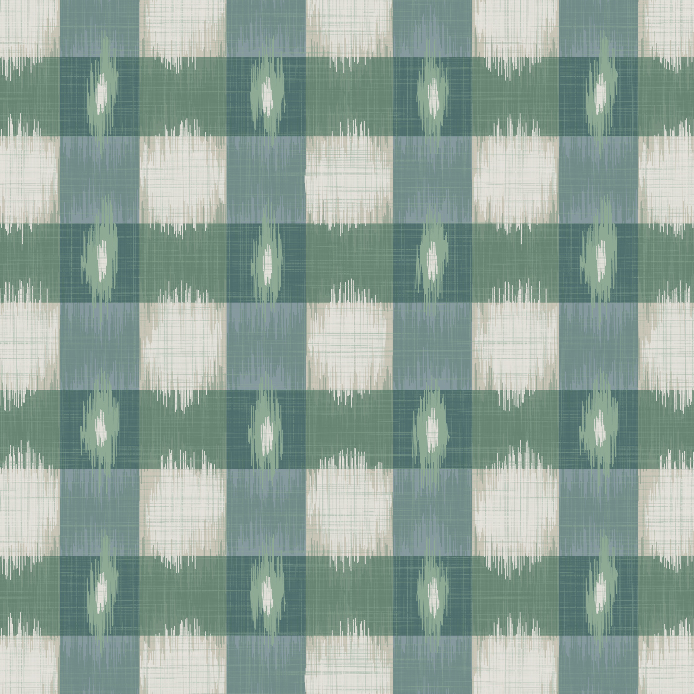 Ikat Plaid Wallpaper