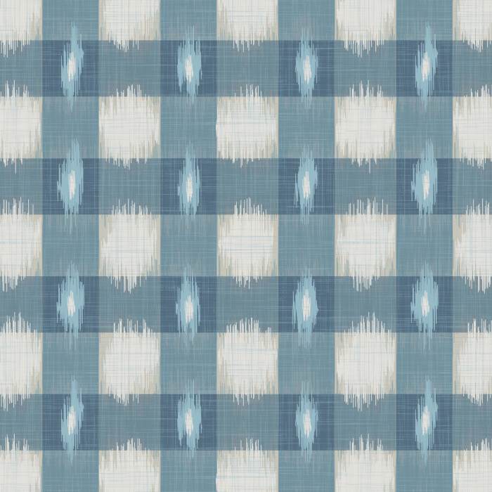 Add a boho touch to any wall in your home with our Ikat Plaid Peel and Stick Wallpaper.