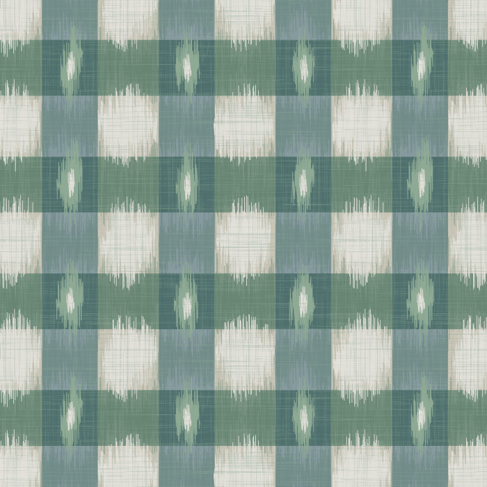 Add a boho touch to any wall in your home with our Ikat Plaid Peel and Stick Wallpaper.