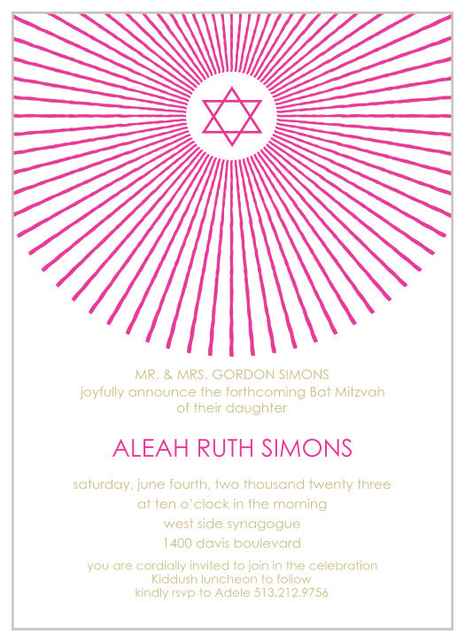 With its too cool star illustration, and clear as day wording, this invite is the perfect combination of cool and classy.