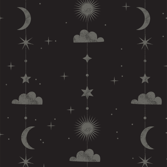 Transform your room into a beautiful night sky with our Celestial Stripe Peel And Stick Removable Wallpaper.
