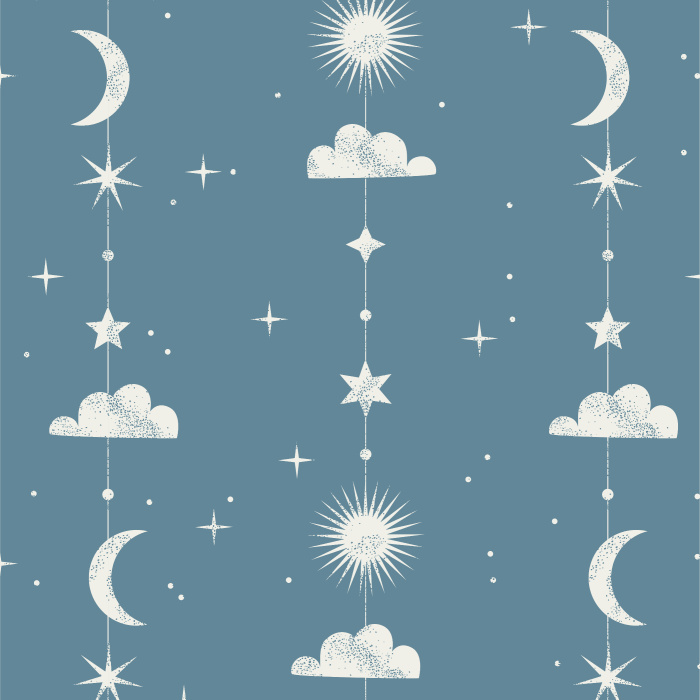 Transform your room into a beautiful night sky with our Celestial Stripe Peel And Stick Removable Wallpaper.