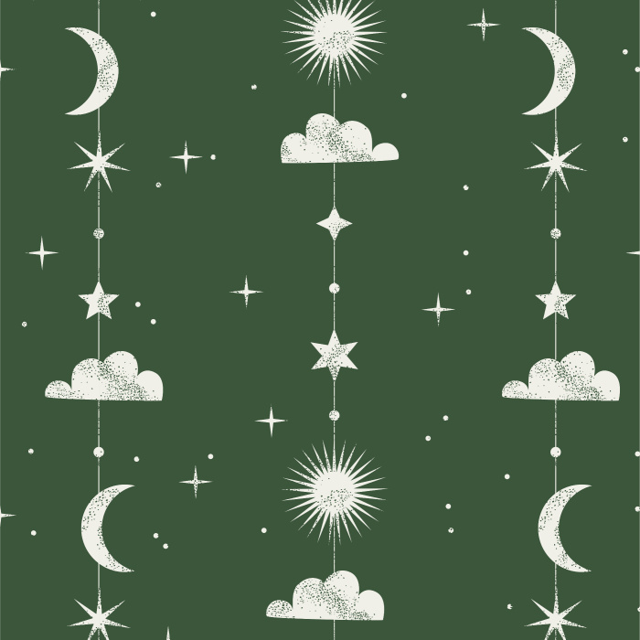 Transform your room into a beautiful night sky with our Celestial Stripe Peel And Stick Removable Wallpaper.