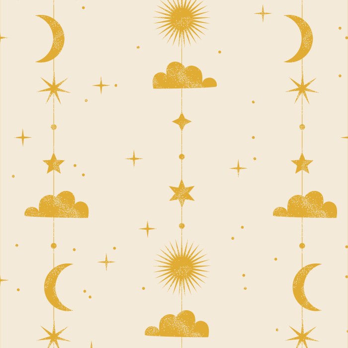Transform your room into a beautiful night sky with our Celestial Stripe Peel And Stick Removable Wallpaper.